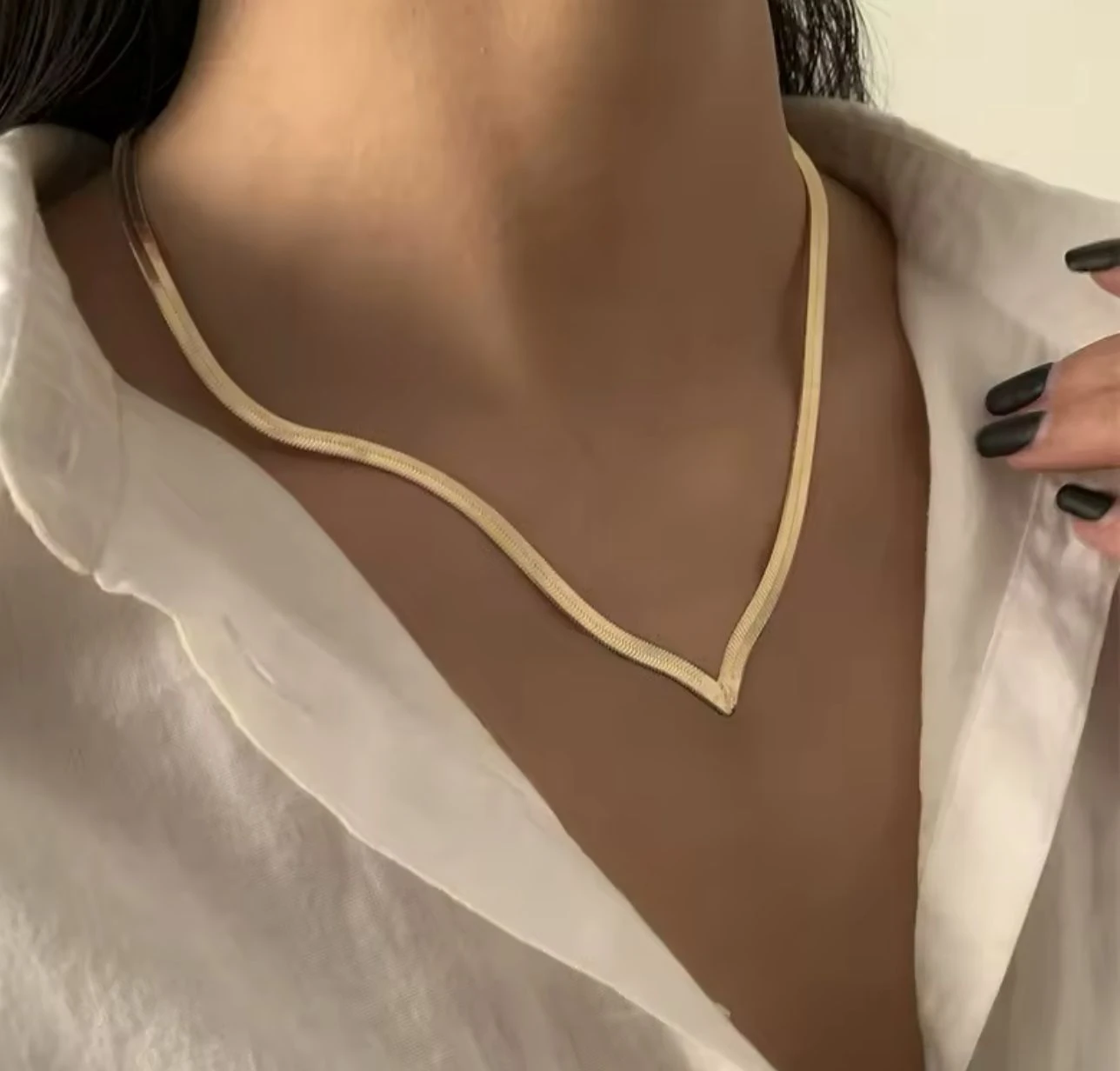 Çelik Sik V Tarzi Zincir Kolye